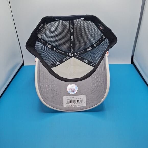 Detroit Tigers New Era 9Forty A-Frame Court Trucker Hat Cap Snapback Rope - Picture 6 of 7